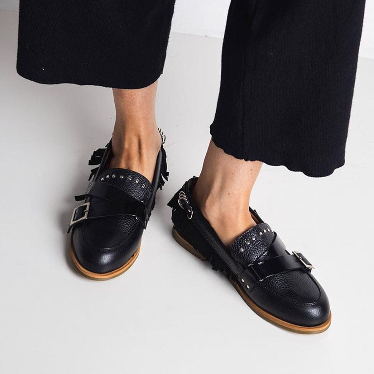 GIANI DAFIRENZE - Mocasin Mujer / Fresia Negro