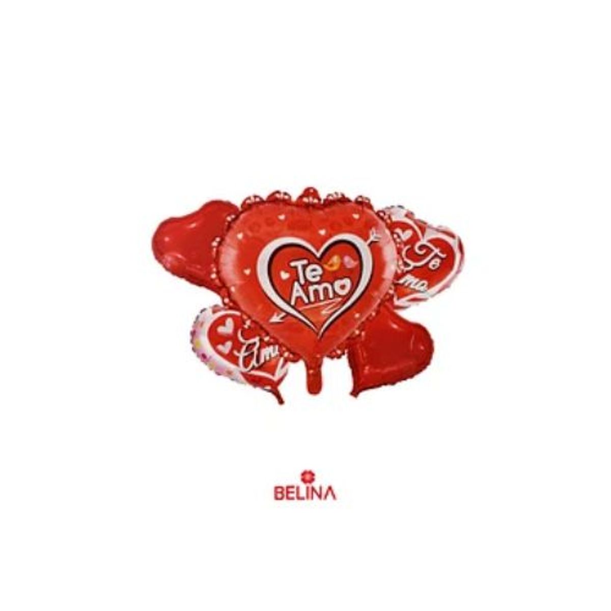 GENERICO - Set de globos corazón te amo