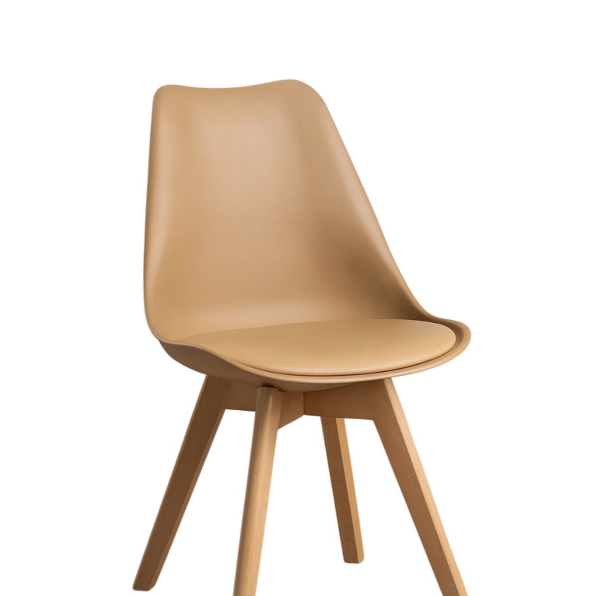MOBOI - Pack 6 Sillas Eames Acolchada Beige