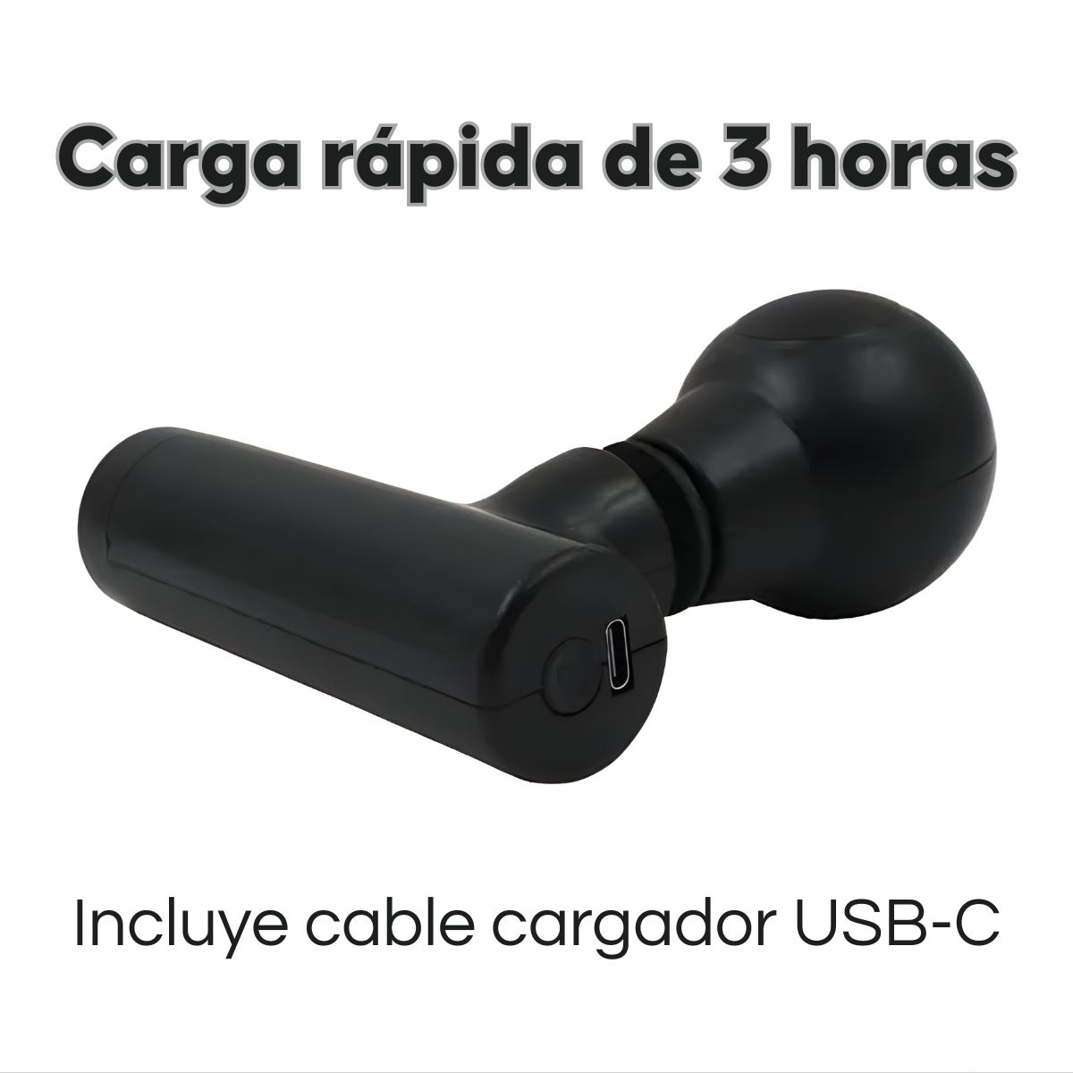 GENERICO - Pistola Masajeadora Muscular Fascial Gun Relajación Profunda