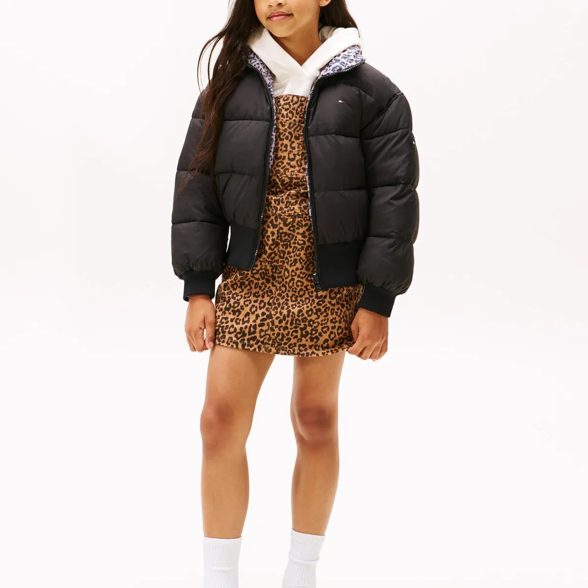 TOMMY HILFIGER - Parka Acolchada Reversible Negro Tommy Hilfiger