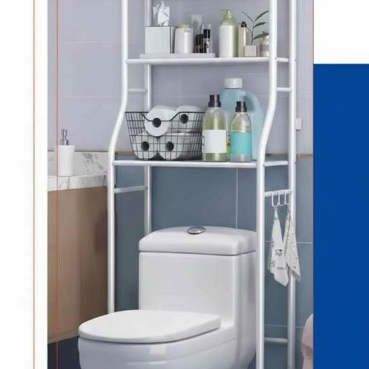 GENERICO - organizador de baño para colocarse sobre el inodoro