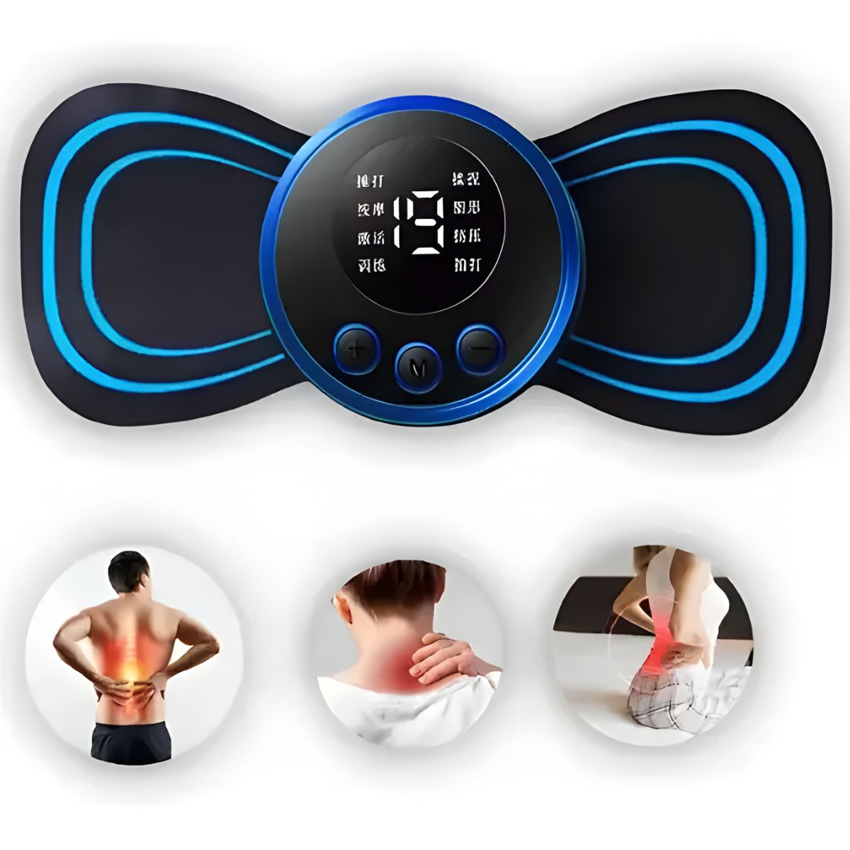 GENERICO - Mini Masajeador De Parche Cuello Espalda Electroestimulador