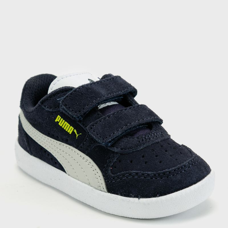 PUMA - Icra Trainer SD Zapatilla Urbana Niño Cuero Azul