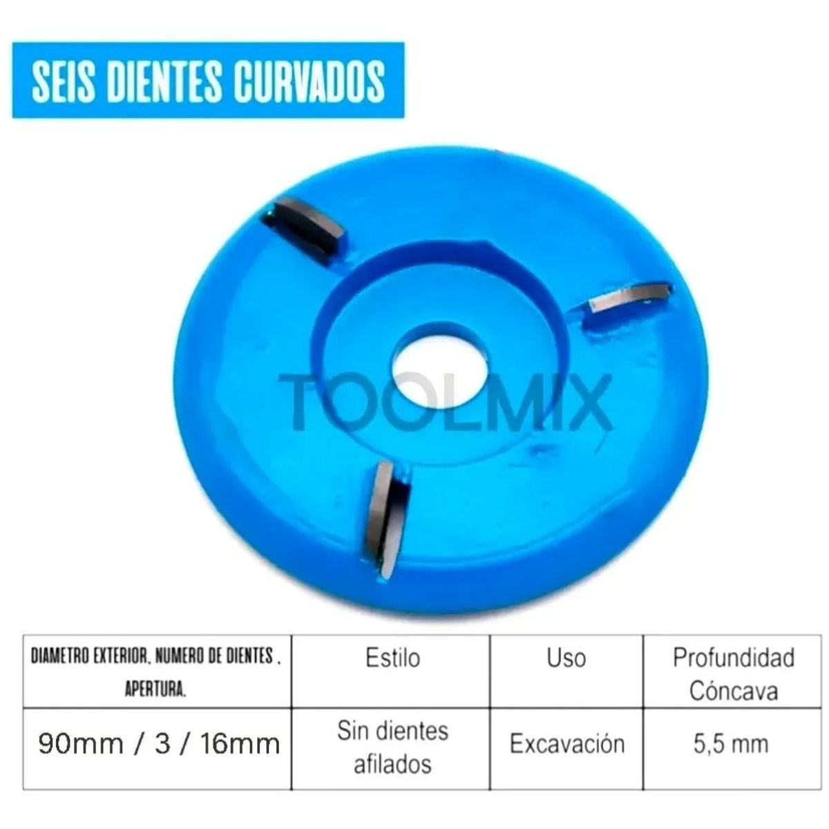 KAMASA - Disco De Desbaste Para Tallado De Madera 3 Dientes 3.5puLG