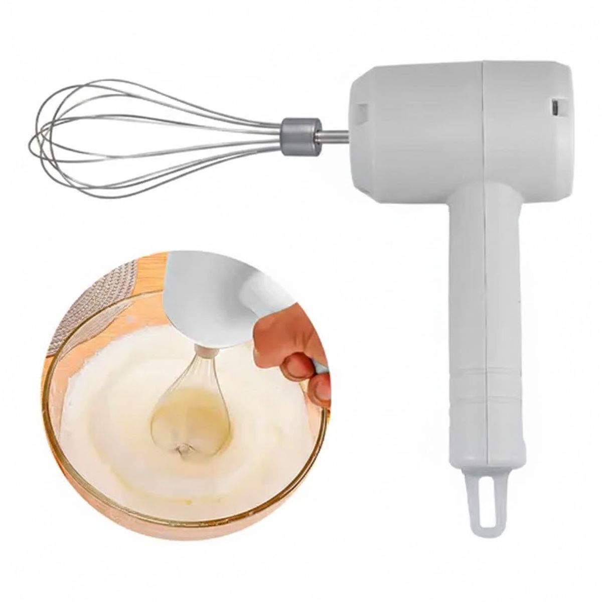 GENERICO - Batidor Eléctrico Portátil Con Cable Usb