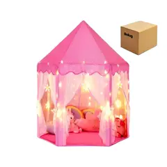 GENERICO - Carpa Infantil Castillo De Princesa Tienda De Juegos Rosa BELUG