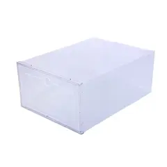 GENERICO - Pack 6 Organizador de Zapatos Transparente Apilable Tipo Cajón