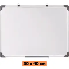 ABC - Pizarra Blanca Acrílica 30 x 40 cm Reutilizable