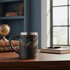 GENERICO - Tazon - Taza Termica Decorativa Con Pirata Realista