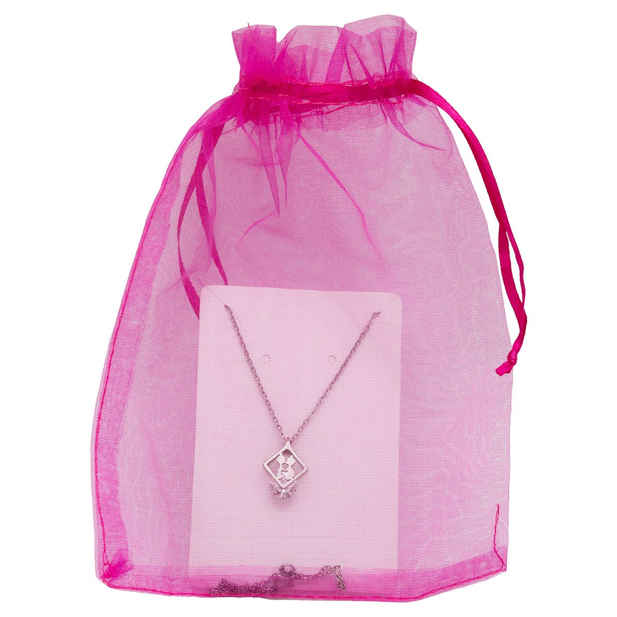 BIJOUTERIA LB20 SPA - Collar Acero Inoxidable Mujer Dije Colgante D5 - Plateado Plateado