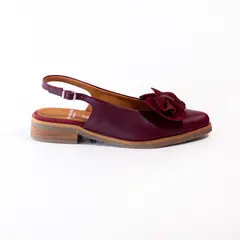 GIANI DAFIRENZE - Zapato Cuero Mujer Quila Burdeo
