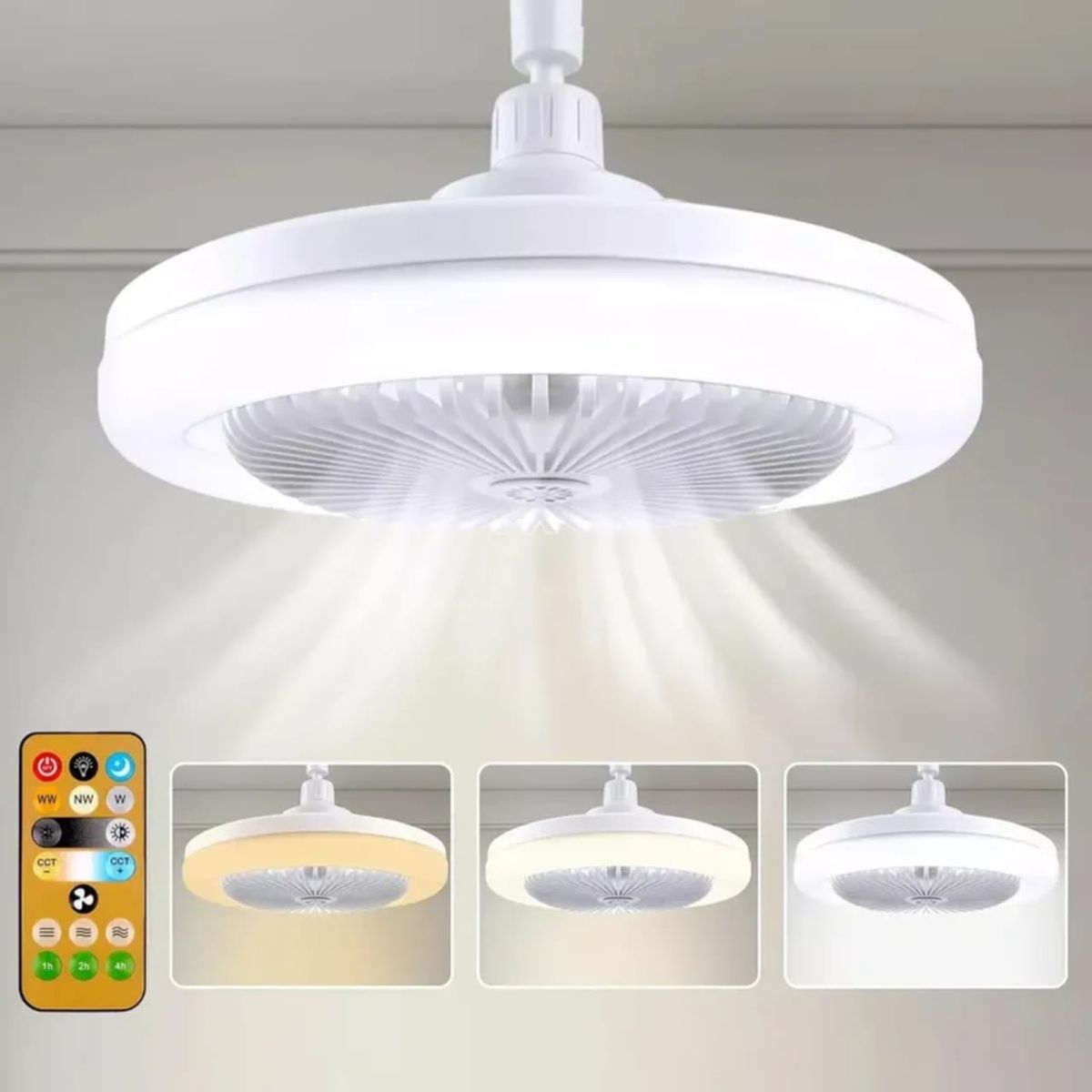 MOVI - VENTILADOR DE TECHO 3 EN 1 CON LUZ LED