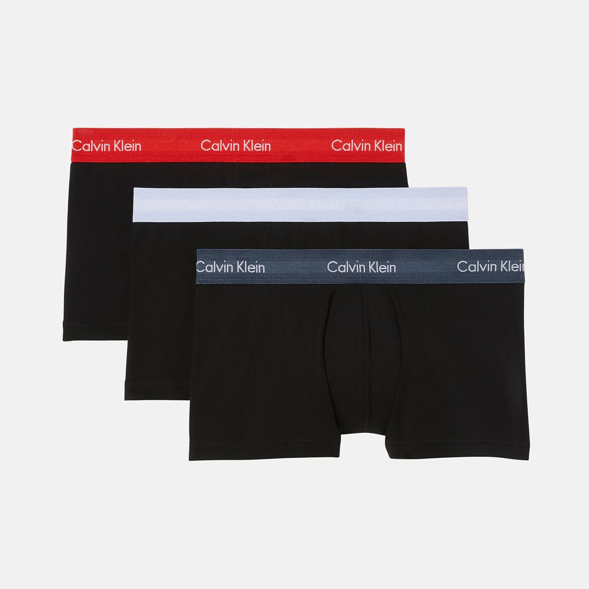 CALVIN KLEIN - Pack De 3 Bóxers Low Rise Trunk Cotton Strech Negro Calvin Klein