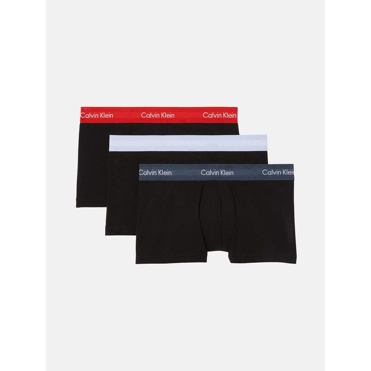 CALVIN KLEIN - Pack De 3 Bóxers Low Rise Trunk Cotton Strech Negro Calvin Klein