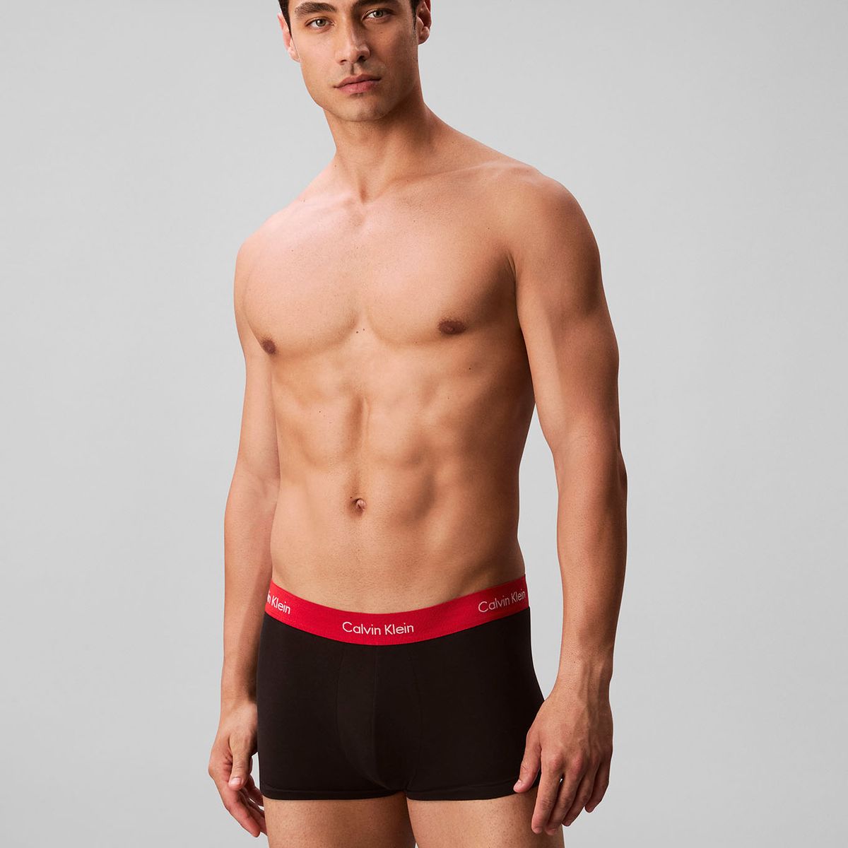 CALVIN KLEIN - Pack De 3 Bóxers Low Rise Trunk Cotton Strech Negro Calvin Klein