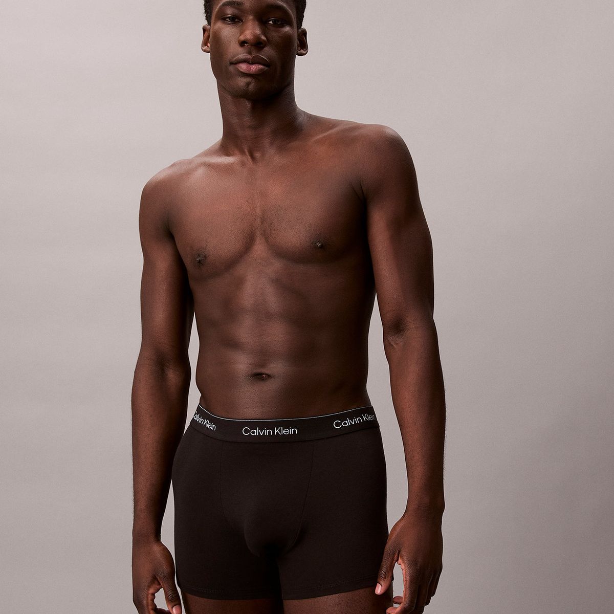 CALVIN KLEIN - Pack De 3 Bóxers Trunk Icon Cotton Stretch Negro Calvin Klein