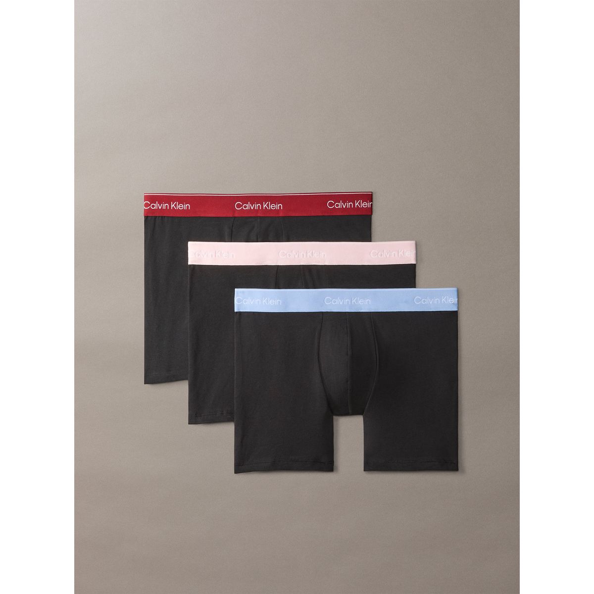 CALVIN KLEIN - Pack De 3 Bóxers Brief Icon Cotton Stretch Negro Calvin Klein