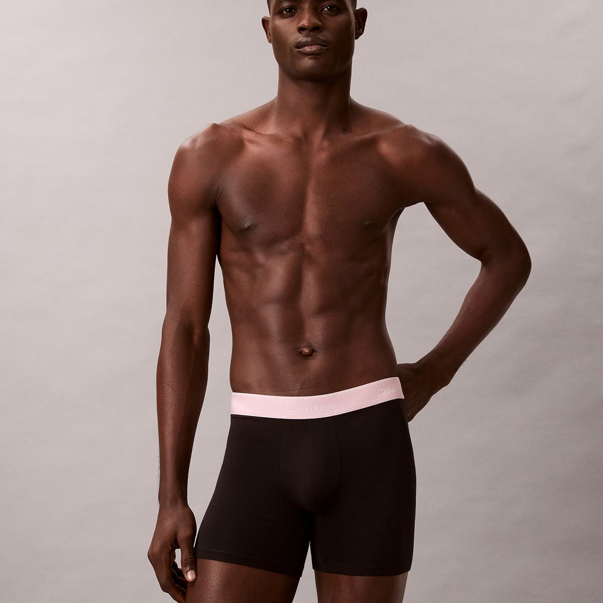 CALVIN KLEIN - Pack De 3 Bóxers Brief Icon Cotton Stretch Negro Calvin Klein