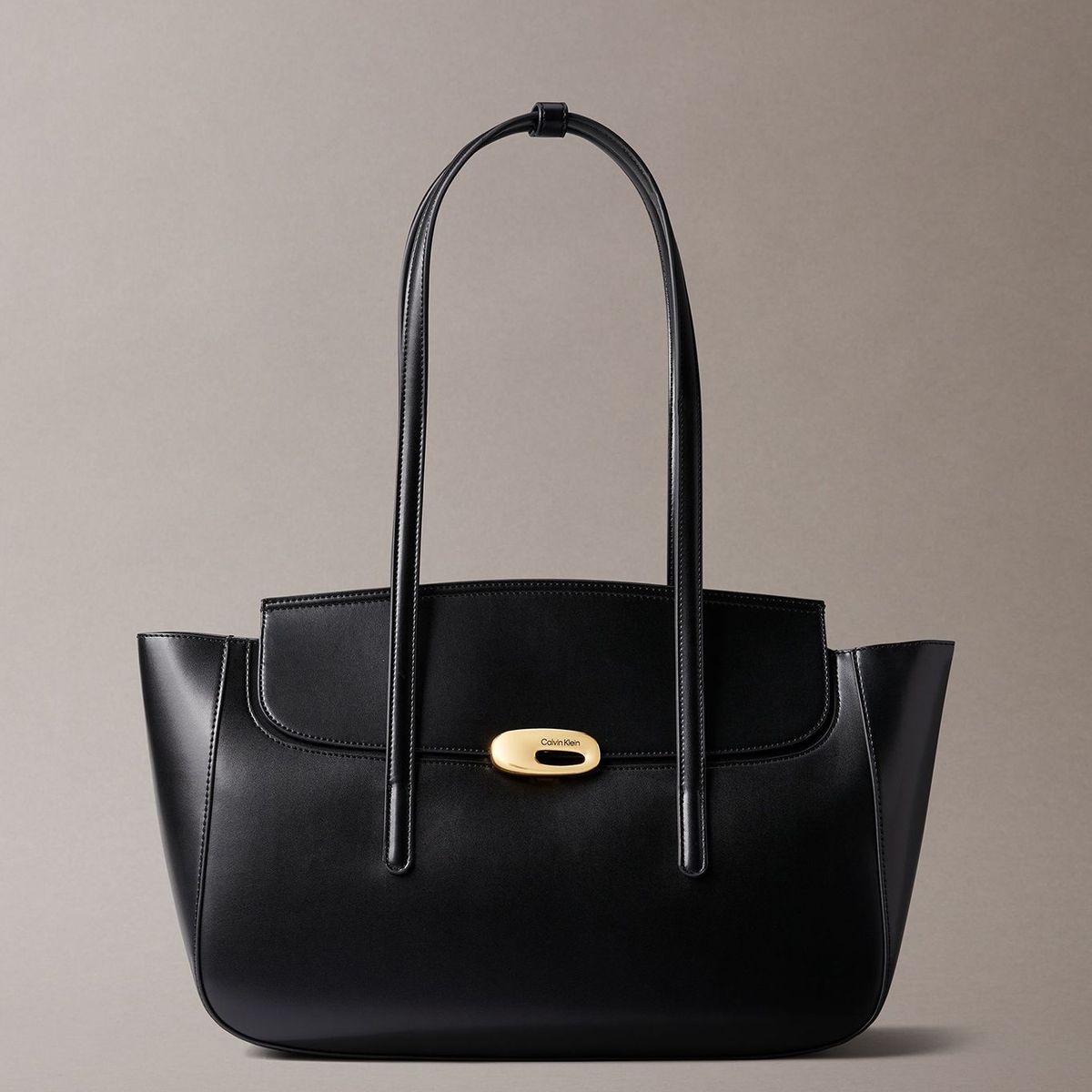 CALVIN KLEIN - Cartera Tote Con Solapa Superior Negro Calvin Klein