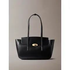 CALVIN KLEIN - Cartera Tote Con Solapa Superior Negro