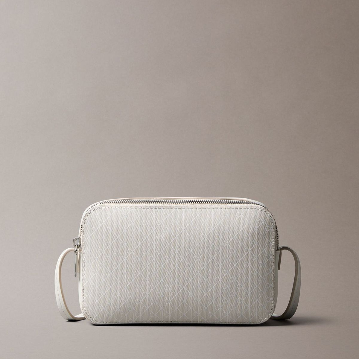 CALVIN KLEIN - Bandolera Con Estampado De Monograma Blanco Calvin Klein