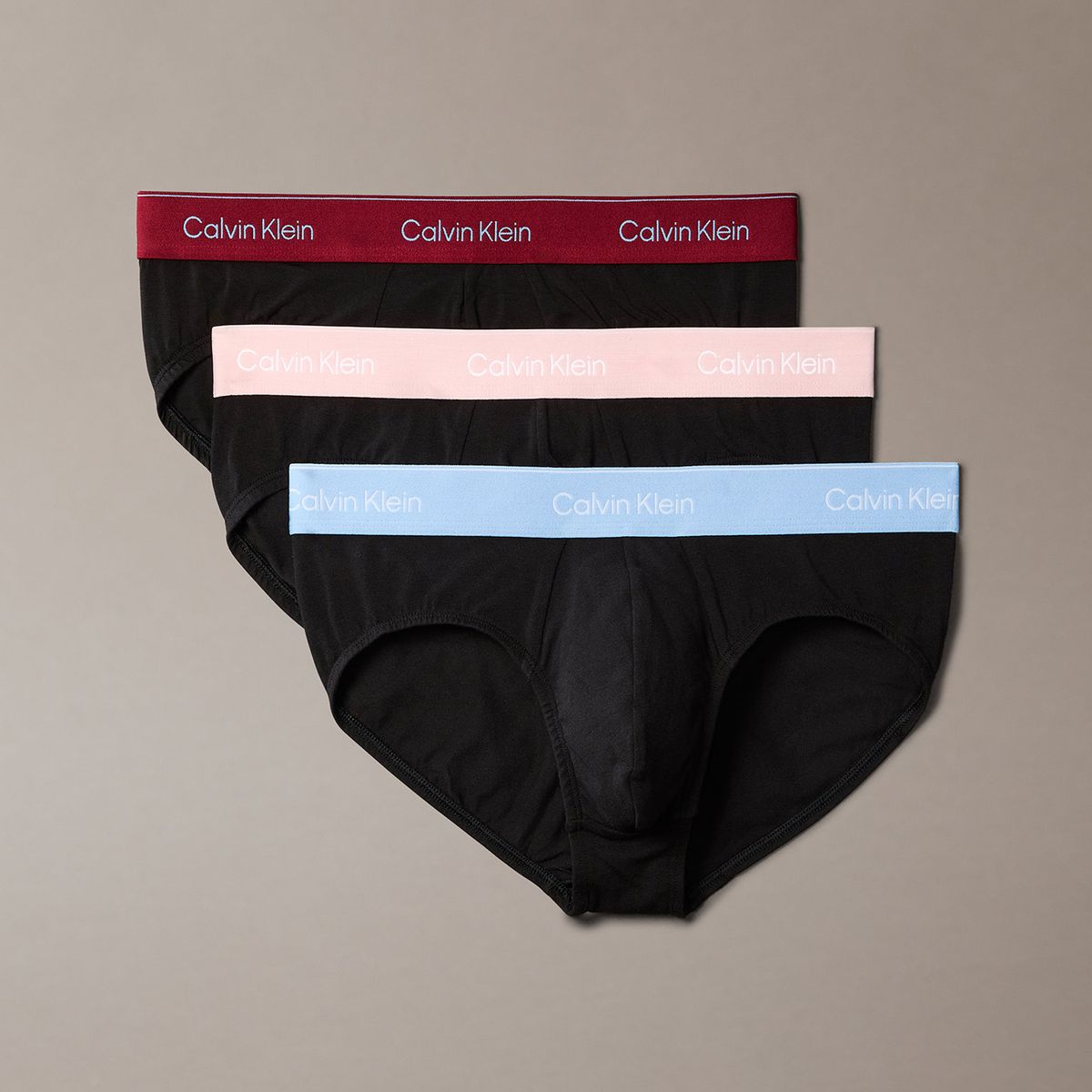 CALVIN KLEIN - Pack De 3 Slips Icon Cotton Stretch Negro Calvin Klein