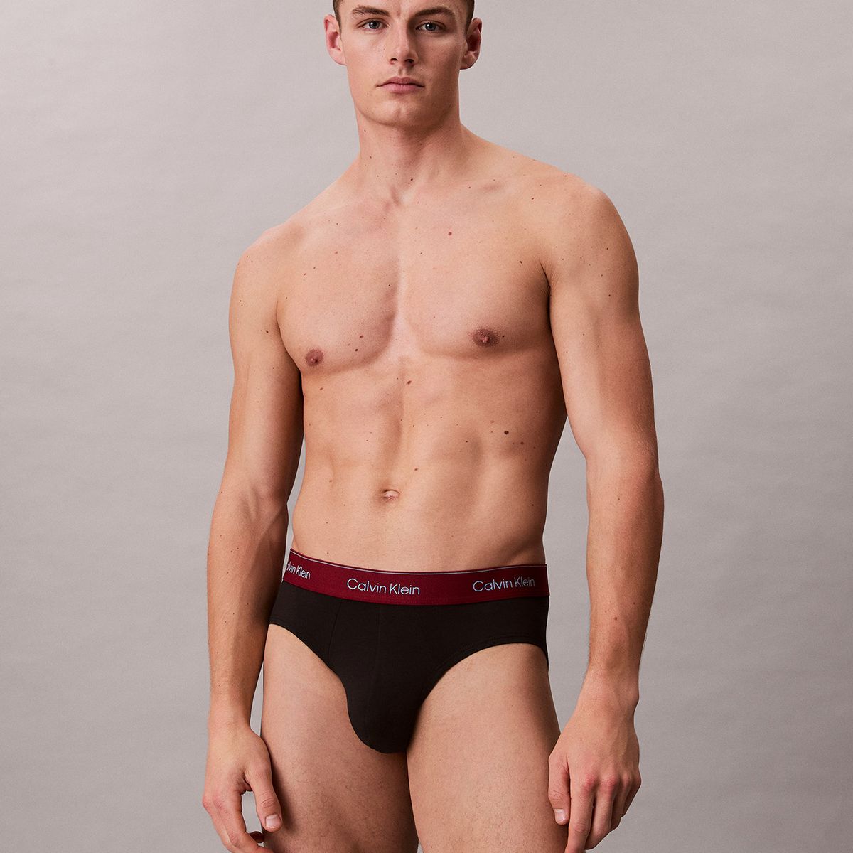 CALVIN KLEIN - Pack De 3 Slips Icon Cotton Stretch Negro Calvin Klein