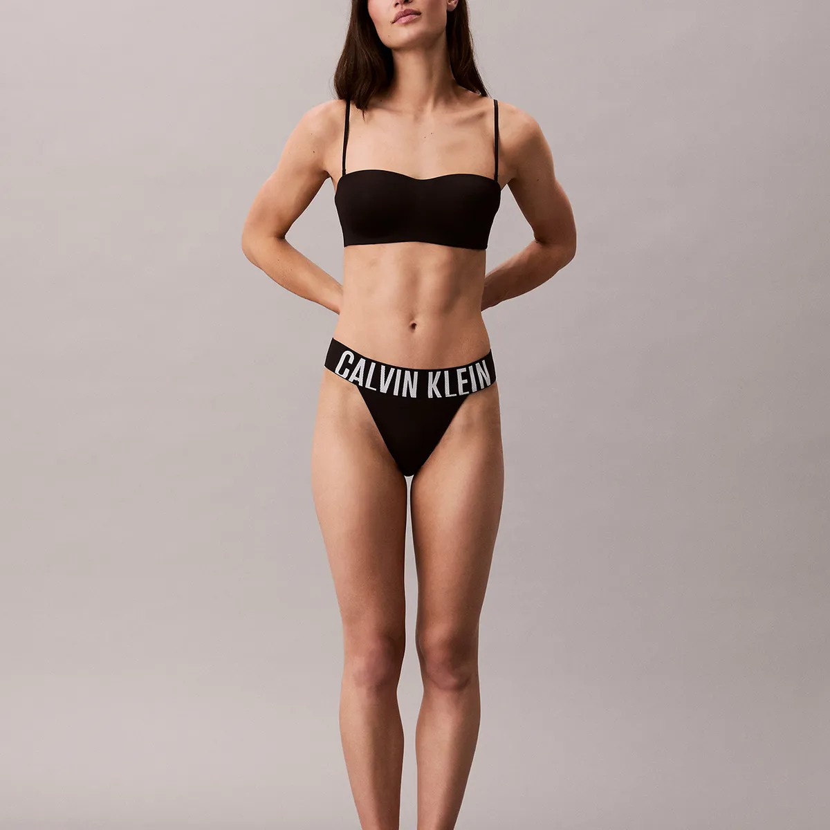CALVIN KLEIN - Bralette Bandeau Intense Power Microfibre Negro Calvin Klein