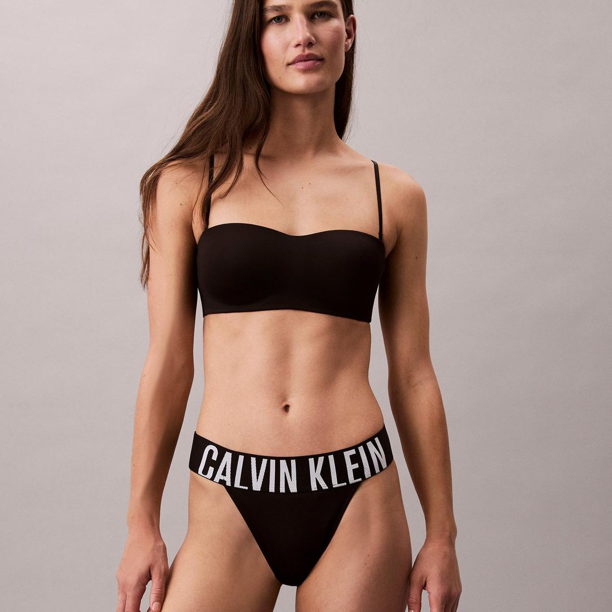 CALVIN KLEIN - Bralette Bandeau Intense Power Microfibre Negro Calvin Klein
