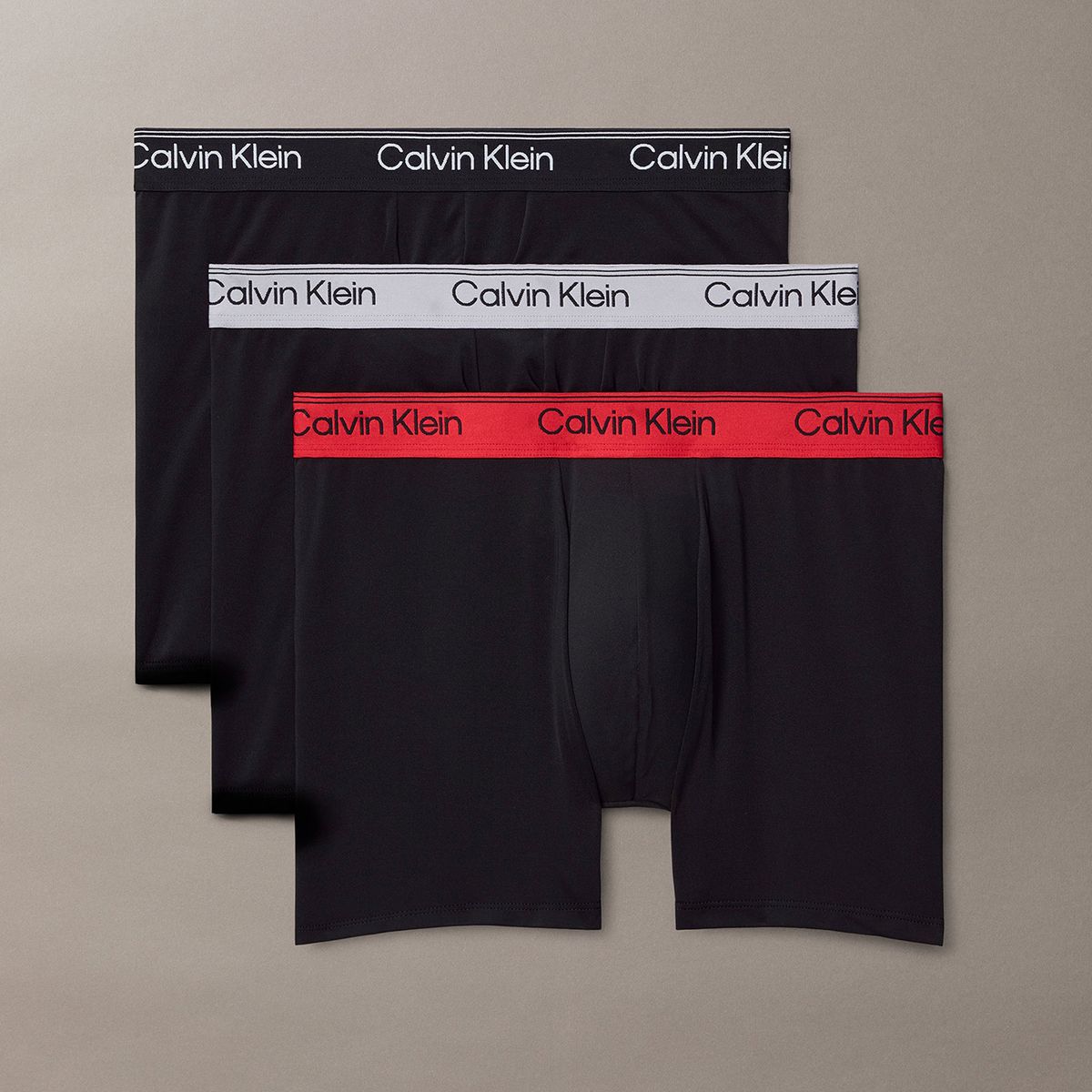 CALVIN KLEIN - Pack De 3 Bóxers Brief Microfibre Stretch Negro Calvin Klein