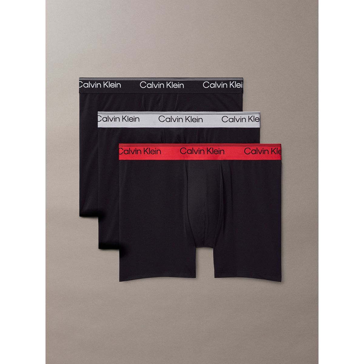CALVIN KLEIN - Pack De 3 Bóxers Brief Microfibre Stretch Negro Calvin Klein