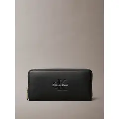 CALVIN KLEIN - Billetera con Llavero de Monograma CK Negro