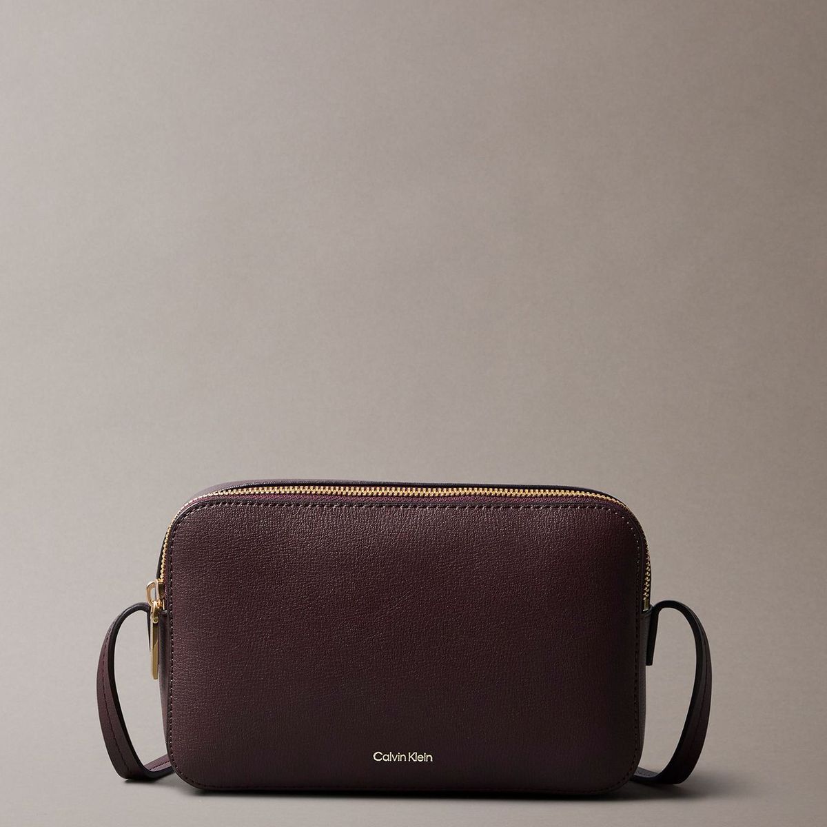 CALVIN KLEIN - Bandolera Con Cierre De Cremallera Café Calvin Klein