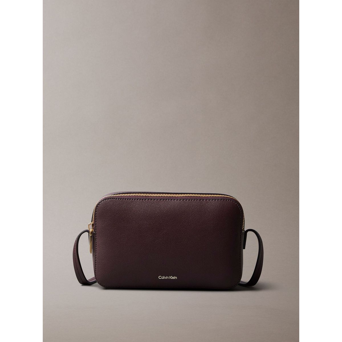 CALVIN KLEIN - Bandolera Con Cierre De Cremallera Café Calvin Klein