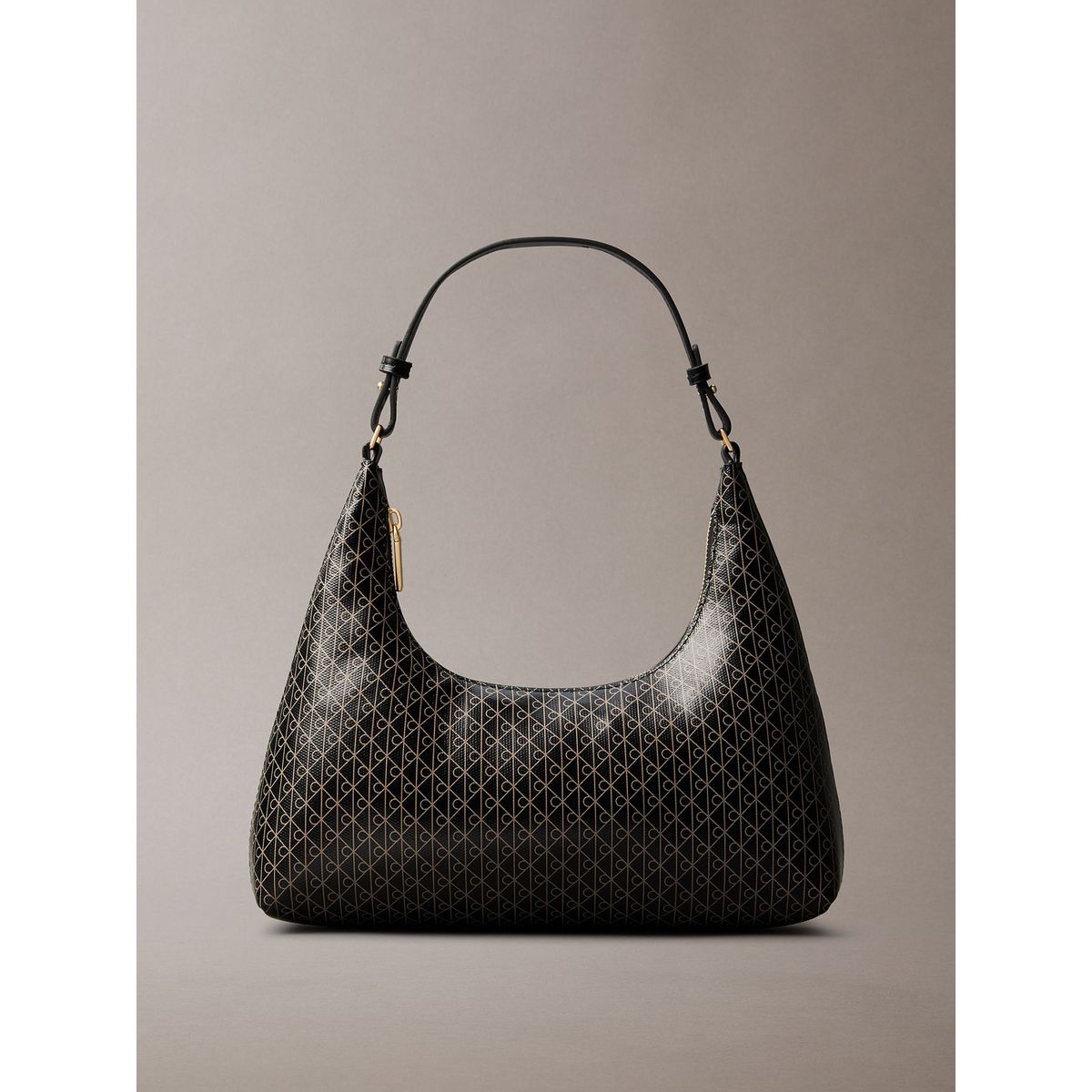 CALVIN KLEIN - Cartera De Hombro Con Estampado De Monograma Negro Calvin Klein
