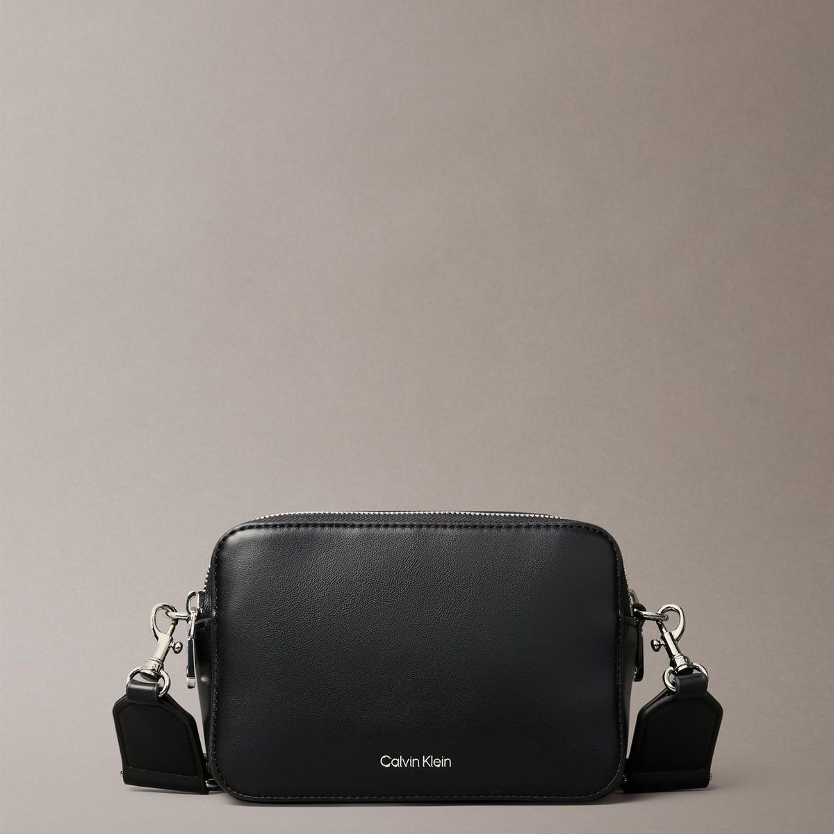 CALVIN KLEIN - Bandolera Webbing Double Strap Negro Calvin Klein