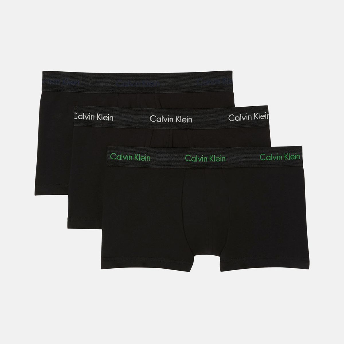 CALVIN KLEIN - Pack De 3 Bóxers Low Rise Trunk Cotton Strech Negro Calvin Klein