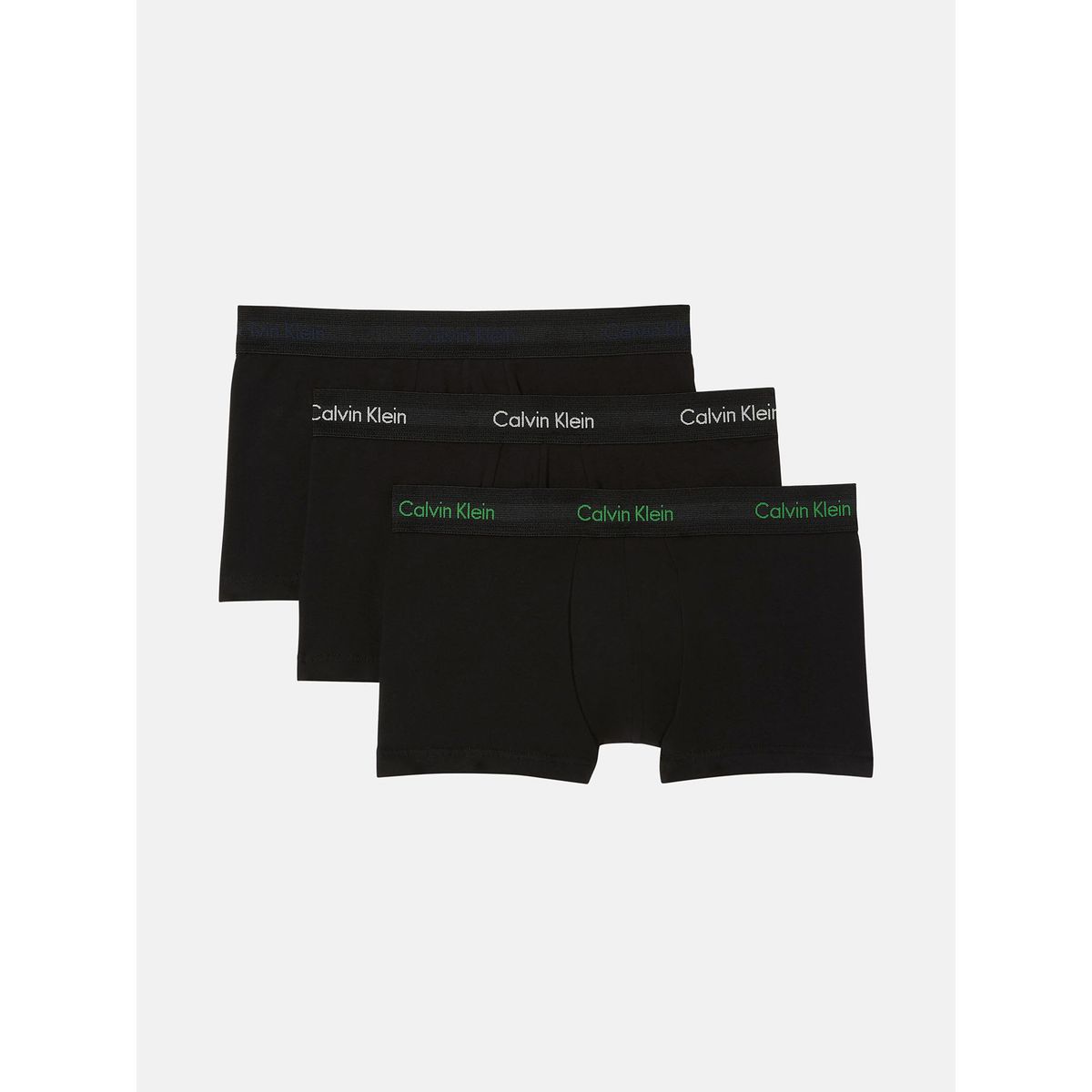CALVIN KLEIN - Pack De 3 Bóxers Low Rise Trunk Cotton Strech Negro Calvin Klein