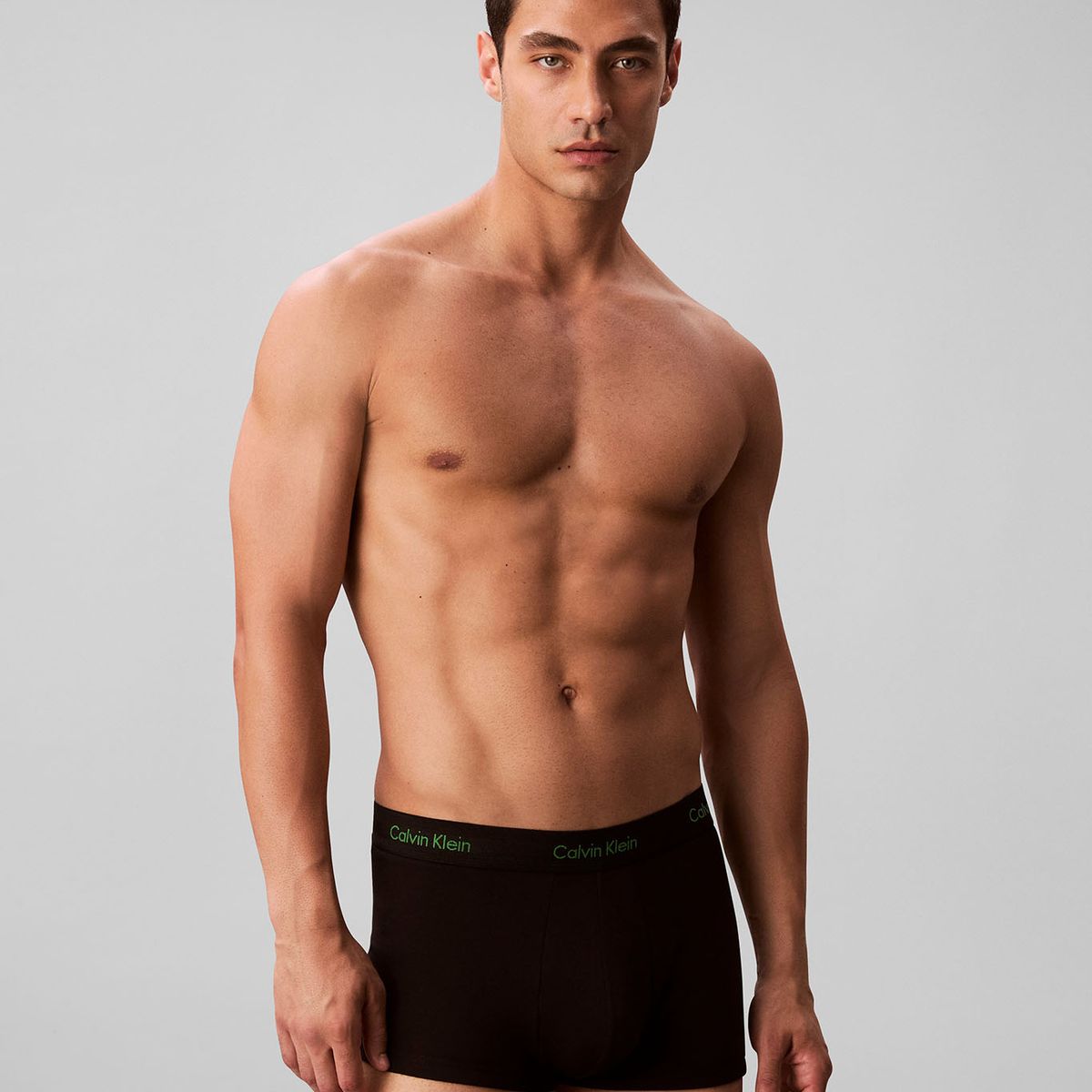 CALVIN KLEIN - Pack De 3 Bóxers Low Rise Trunk Cotton Strech Negro Calvin Klein