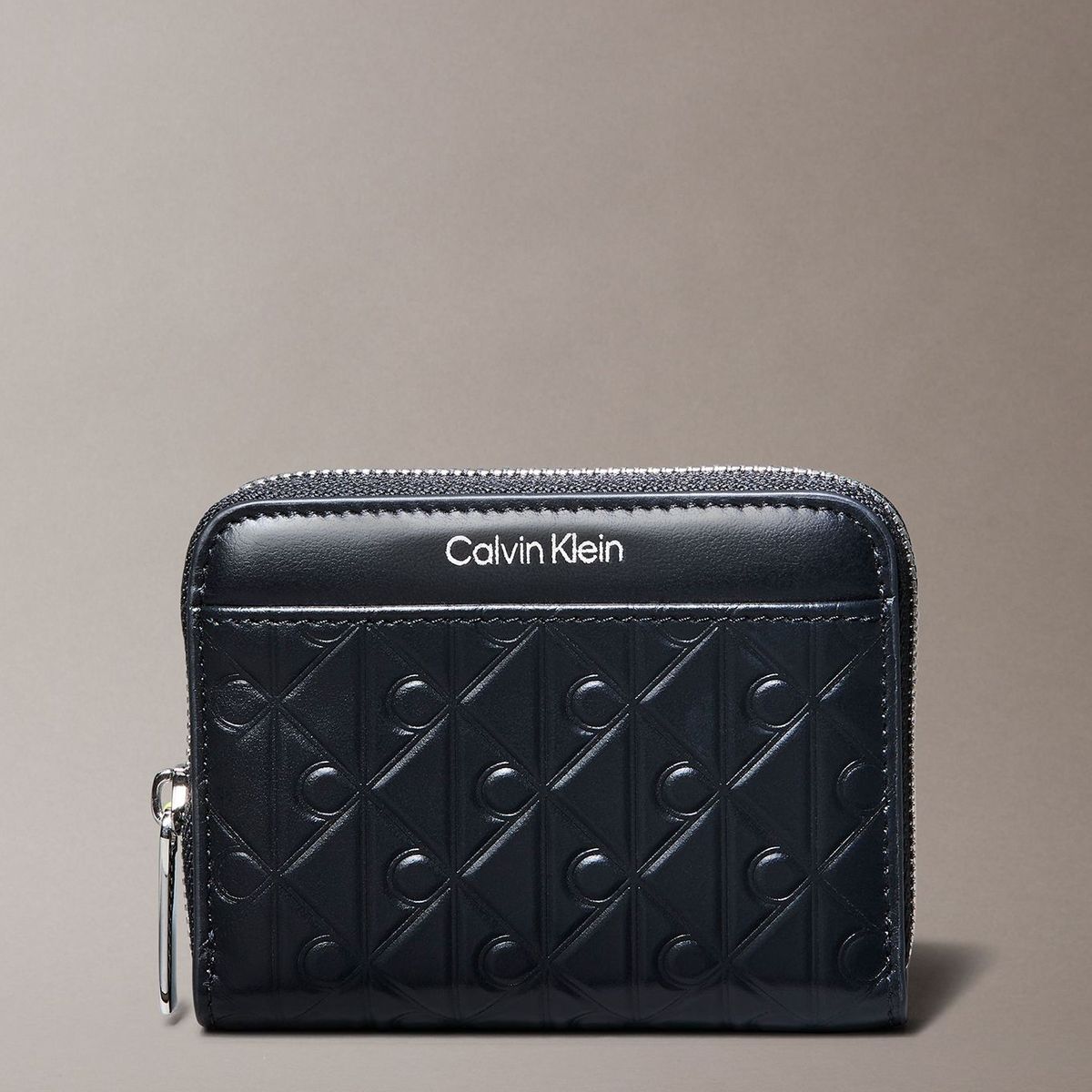 CALVIN KLEIN - Billetera de Cuero Napa y Rfid Negro Calvin Klein