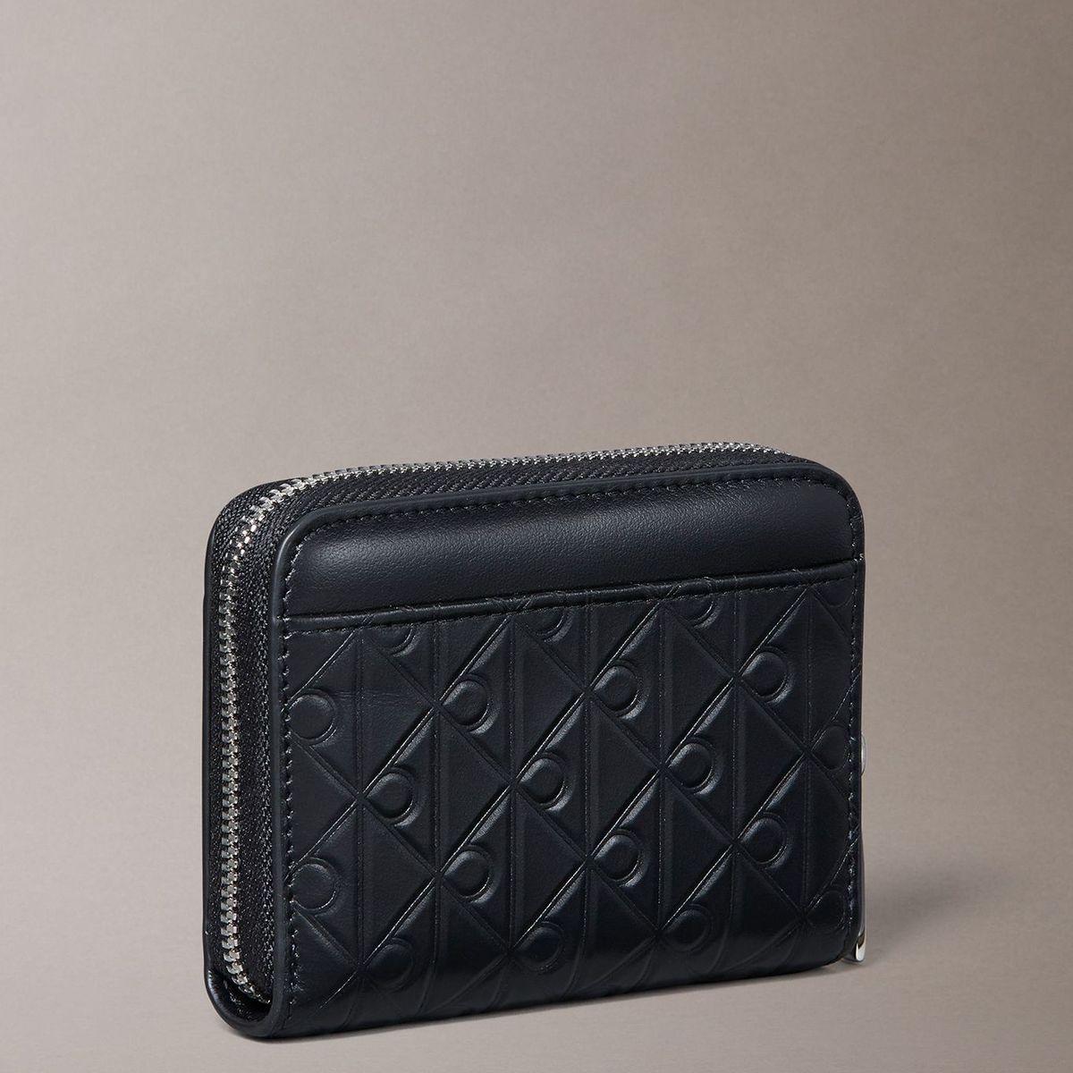 CALVIN KLEIN - Billetera de Cuero Napa y Rfid Negro Calvin Klein