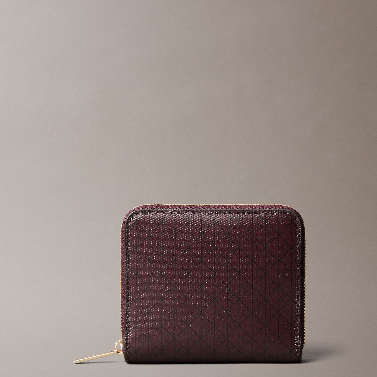 CALVIN KLEIN - Billetera con Estampado de Monograma Café Calvin Klein