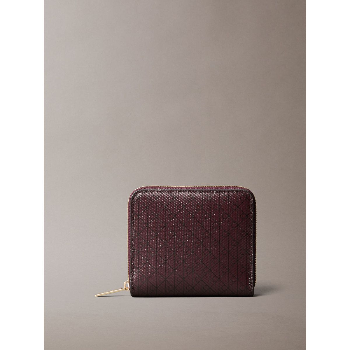 CALVIN KLEIN - Billetera con Estampado de Monograma Café Calvin Klein