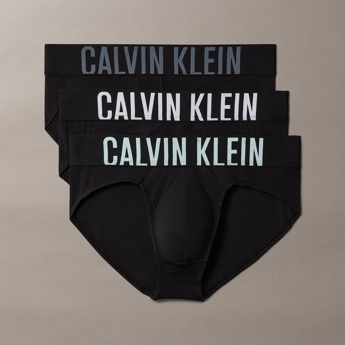 CALVIN KLEIN - Pack De 3 Slips Intense Power Cotton Negro Calvin Klein