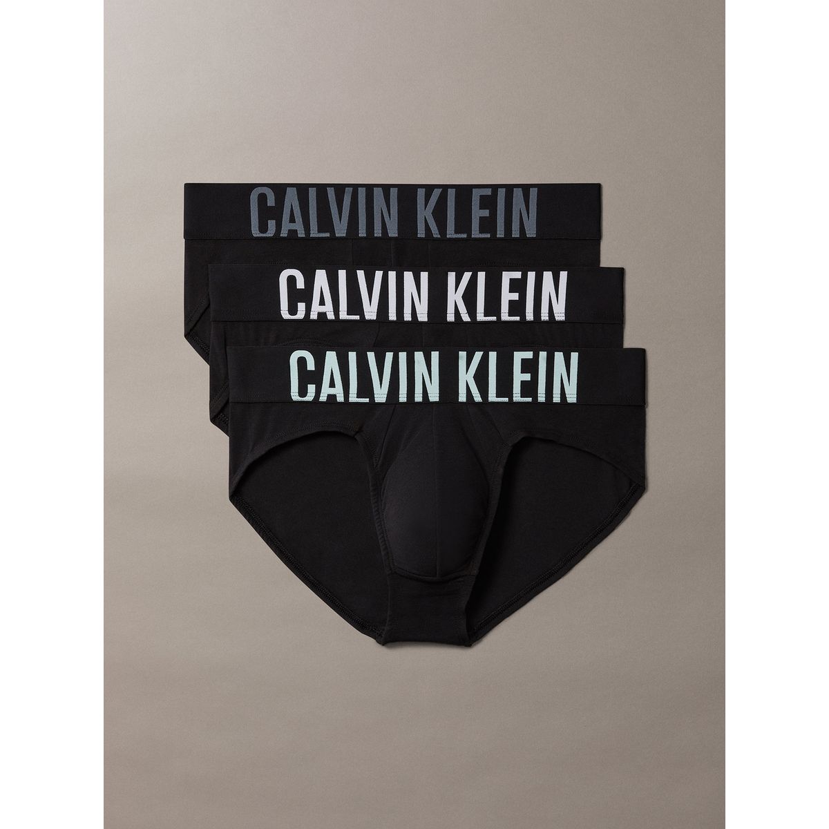 CALVIN KLEIN - Pack De 3 Slips Intense Power Cotton Negro Calvin Klein