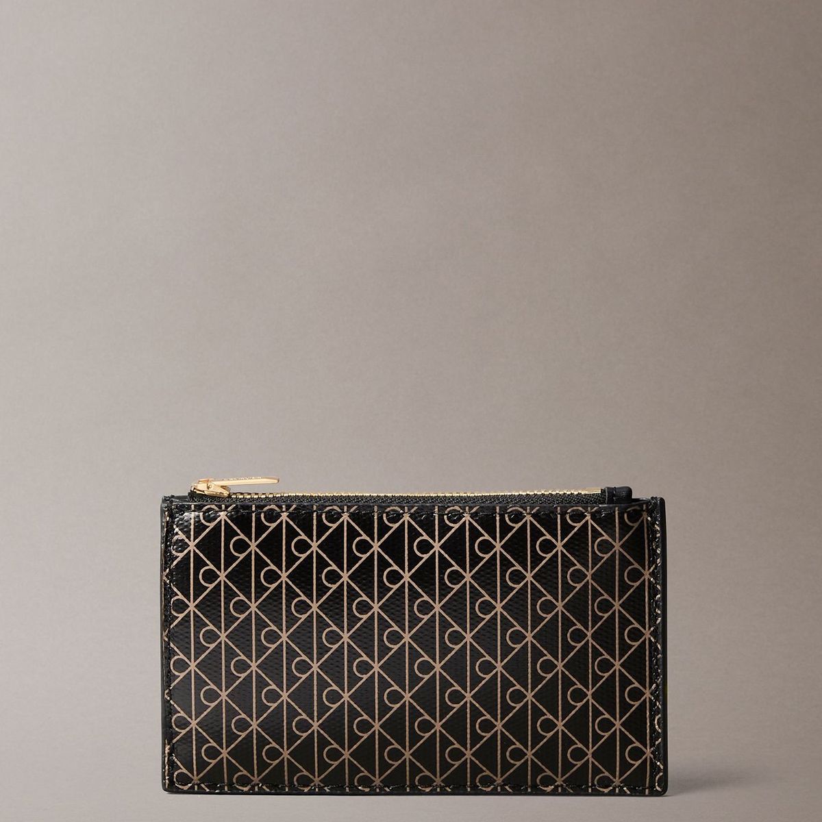 CALVIN KLEIN - Tarjetero con Estampado de Monograma CK Negro Calvin Klein
