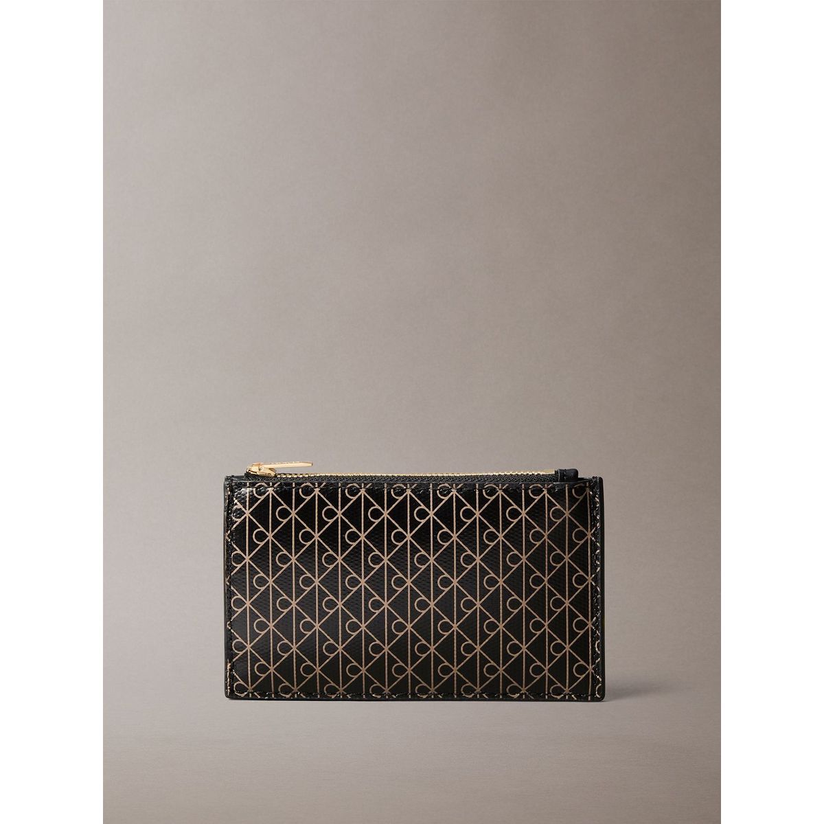 CALVIN KLEIN - Tarjetero con Estampado de Monograma CK Negro Calvin Klein