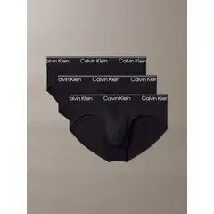 CALVIN KLEIN - Pack De 3 Slips Microfibre Stretch Negro