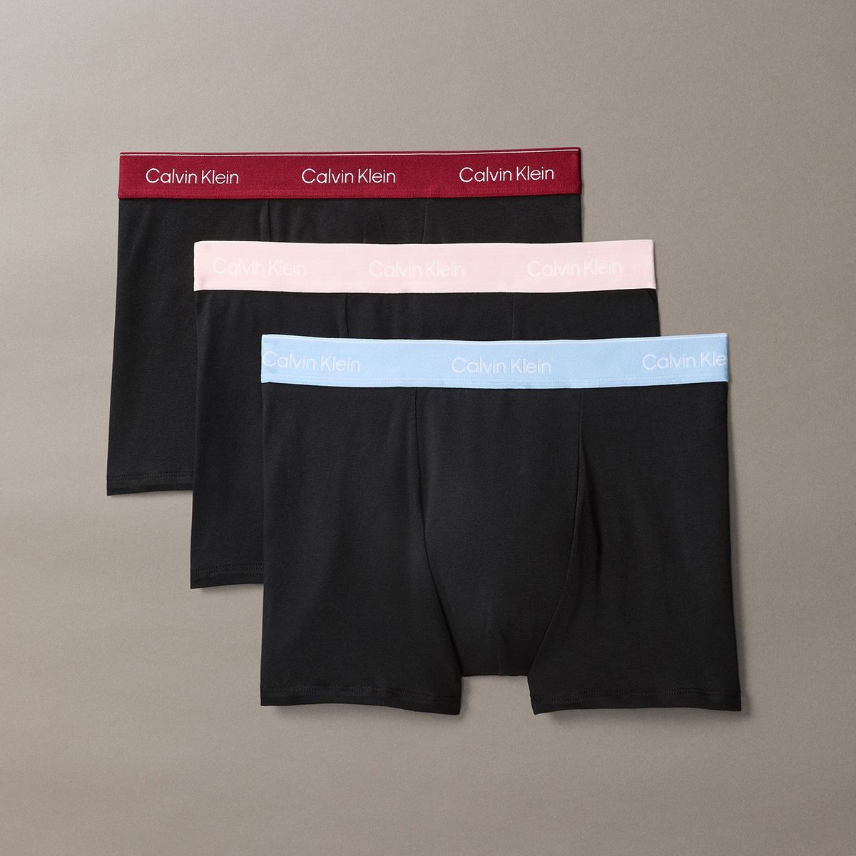 CALVIN KLEIN - Pack De 3 Bóxers Trunk Icon Cotton Stretch Negro Calvin Klein